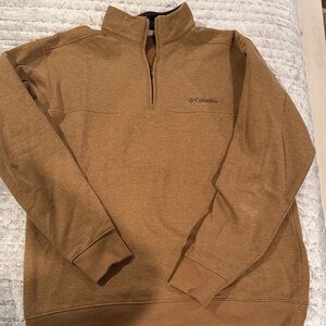 Columbia Men's Tan Zip-Up Sweater
